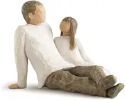 Willow Tree Father and Daughter Figurine, Natural, 6.8 x 6.2