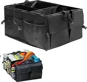 EZONEDEAL Car Trunk Organizer For Suv Collapsible Design, Car Boot Organizer, Auto Car Trunk Tidy Bag Car Storage Organizer Box, Foldable Multiuse Tools For Garage Sedan Portable Car Accessories