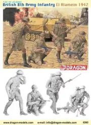 Dragon 1/35 British 8th Army Infantry El Alamein 1942 4fg DML6390