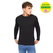 Bewley & Ritch Kramtax Smart Casual Comfort Jumper Mens Black