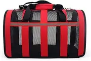 Pet Travel Bag Dog Carrier Bag Portable Pet Backpack Breathable Sling Travel Outdoor Bag Dog and Cat Packing Carrying Pet Supplies-Red||S(35x22x22cm)