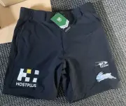 NWT 2025 NRL South Sydney Rabbitohs Black Dress Shorts Size Large / L