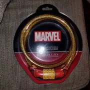 NIP Marvel Comics Iron Man Cable Security Combination Bike Bicycle Lock Avengers
