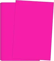 11'' x 17'' 65 Lb. Neon Fluorescent Cover Card Stock, Ledger Size, 50 Sheets Per Pack (Ultra Fuchsia)