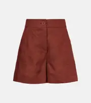 [Eres] Eres Correct linen shorts AU 10 brown