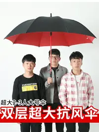 在飛比找樂天市場購物網優惠-男士自動長柄雨S傘定制logo超大號雙人加固防風三人商務晴雨