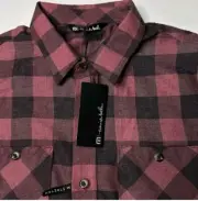 Travis Mathew Cloud Flannel Shirt Men’s Med Lightweight New