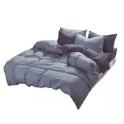 Grey/Dark Grey Reversible 1000TC Duvet Doona Cover Set Various Size