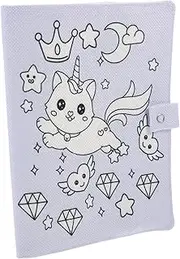 CANIGHT Cute Cartoon Fabric Book Cover Wear Resistant Notebook Protector for Books Decor Light with Cat Design for Personal Use