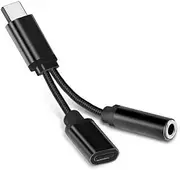 USB-C Type C Adapter Port to 3.5MM Aux Audio Jack Earphone Headphone Cable USB