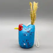 NATIVE AMERICAN NAVAJO FOLK ART CHICKEN CHRISTMAS ORNAMENT by EDITH & GUY JOHN