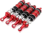 Upgrade Metal Shock Absorber Damper Upgrade Parts for MJX Hyper Go RC Car Parts,for MJX Hyper Go H16BM H16GT H16DR,16207 16208 16209 16210 H16H,(Red)