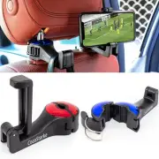 2 in 1 car headrest Hidden Hook with Cell Phone Holder Car Back Seat Hook Uni...