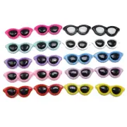 40pcs Mini Sunglasses Resin Flatback Beads Cute Slime Charms Cabochons 1.6"