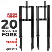 20*4.0" Bike Inverted Suspension Fat AIR Fork Oil Sping Suspension E-bike Fork