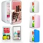 8L Mini Fridge Cosmetic Beauty Makeup Home Car Cooler&Warmer Drinks Bar Freezer