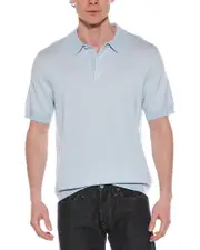 Vince Birdseye Wool-Blend Polo Shirt