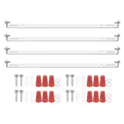 4 Set 200mm (7.87") Universal Light Fixture Mounting Bracket Kit with Screw