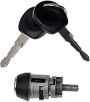 Ignition Switch Key&Lock Cylinder Fit for T3 GHIA Bus Beetle Cabrio 1971 Up 113905855B 1H0905855A (Color : Black)