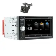 2 Din Car Radio DVD MP5 Player Bluetooth 6.2in Head Unit RDS SWC AUX CD W/Cam