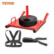 Weight Sled Push Pull Heavy Sled Drag Fitness HD Power Speed Training Sled