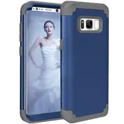 MCC Impact Samsung Galaxy S8+ Plus Shockproof 3in1 Rugged Case Cover G955 [Dark Blue]