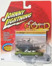 JOHNNY LIGHTNING CLASSIC GOLD 1969 DODGE CORONET R/T CONVERTIBLE