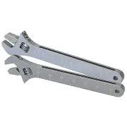 Aeroflow Alloy Wheelie Bar and General Purpose Adjustable Shifter Spanner Silver