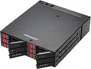 AUTENS Oimaster 6 Bay Hard Disk Enclosure Rack Data Storage for 2.5" SATA SSD HDD Home Backup Mail Storage Computer Case Server Chassis