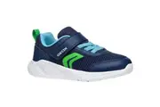 Geox Boys J Sprintye Trainers (Navy/Light Green) - UTFS11550