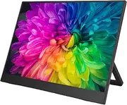 14 Inch Portable HDR Screen Support for RasPi OS, 1920x1200 60Hz Type C Ultra Slim Computer Display, Built in Stand, Plug & Play, Large Viewing Angle Without Driver