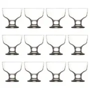 12x LAV 285ml Destina Glass Ice Cream Bowls Fruit Sundae Dessert Dishes Set