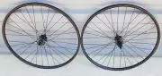 29" 700c WTB i21 TCS 6 bolt Disc QR Thru bike wheels red nipples carbon hubs