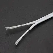 UL2468 2 pin Wire tinned Copper Insulation PVC Extension LED Light Strip Cable 16/18/20/22/24/26/28/30 Gauge AWG 5m/10m/20m(White-White,20 Meters_28AWG)