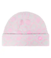 [Acne Studios Kids] Acne Studios Kids Jacquard cotton and wool beanie Y 3 pink