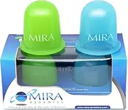 Mira Dynamics Massage Cups for Cupping Therapy - 2 Silicone Cups Set - Hard & Soft - Anti-Cellulite Massager - Vacuum Suction Cup for Cellulite Treatment - Amazing Cellulite Remover