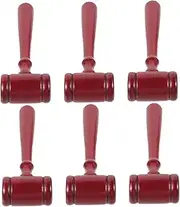 HOODANCOS Toy Judge Hammer for Boys and Girls Wooden Judge Gavel Mini Gavel Toy for Parties Halloween Costumes Role Play Legal Students