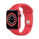 Apple Watch S6 GPS, 44mm 紅色鋁金屬錶殼 紅色運動錶帶 _ 台灣公司貨 + 贈