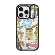 iPhone 16 Pro Impact Ring Stand Case MagSafe Compatible Paris by Megan McKean