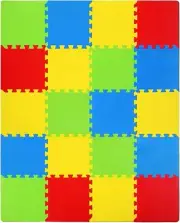 20-Piece Colorful Kids Puzzle Play Mats - Extra Large Interlocking Foam Tiles