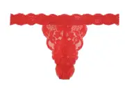 WE ARE HAH All Lace Siren Red T String Me A Thong Panty Underwear Womens M 6 L 7