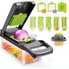 16in1 Vegetable Onion Chopper, Kitchen Food Chopper With 8 Blades, Potato Slicer