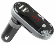QFX FMT-8 Wireless FM Transmitter +Bluetooth +2.1A Dual USB Car Charger NEW