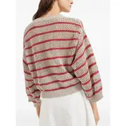 [Brunello Cucinelli] Brunello Cucinelli-Maglioni Neutri Rosso-Donna M
