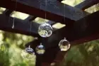 75 Glass 10cm Ball Orb Hanging tealight candle holder balconey wedding BULK BUY