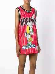 Moschino Jeremy Scott Bugs Bunny Tank Top Jersey Mini Dress Looney Tunes MEDIUM