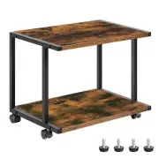Under Desk Printer Stand 2tier Industrial Printer Cart With Storage Shelf Mobile
