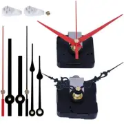 2 Pack Wall Clock Movement Mechanism with 4 Pack Clock Hands Silent Sweep Qua...
