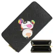 Louis Vuitton Long Wallet Lv Tm Zippy M14160 Monogram Emplant Panda H-C004A
