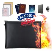 Fireproof Document Bag Waterproof Fireproof Bag 2000℉ Fire Resistant with Zipper